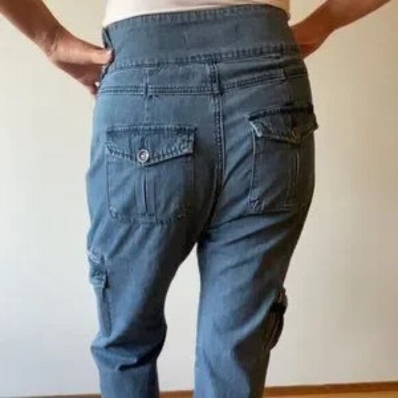 Anthropologie Pilcro High-Rise Cargo Jeans - Picture 8 of 14